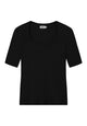 Givn Berlin T-Shirt ANN aus TENCEL™ Lyocell T-Shirt Black (Tencel)