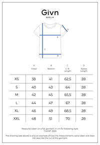 Givn Berlin T-Shirt ANN aus TENCEL™ Lyocell T-Shirt Moroccan Blue (Tencel)