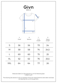 Givn Berlin T-Shirt GBCLIFF Heavyweight aus Bio-Baumwolle T-Shirt Midnight Blue