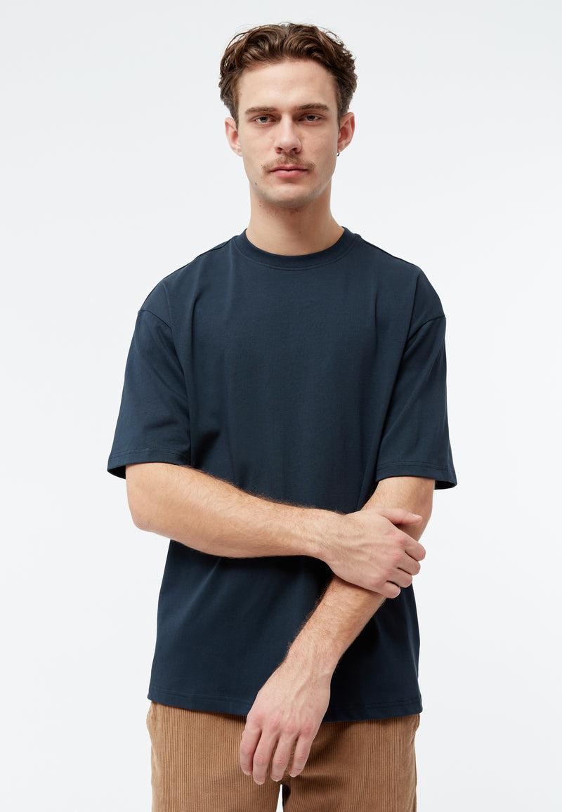 Givn Berlin T-Shirt GBCLIFF Heavyweight aus Bio-Baumwolle T-Shirt Midnight Blue