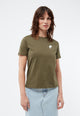 Givn Berlin T-Shirt GBFINE (YING YANG) aus Bio-Baumwoll Jersey mit Print T-Shirt Khaki