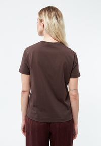 Givn Berlin T-Shirt GBFINE aus Bio-Baumwoll Jersey T-Shirt Coffee Brown