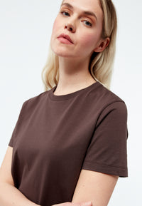 Givn Berlin T-Shirt GBFINE aus Bio-Baumwoll Jersey T-Shirt Coffee Brown