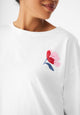 Givn Berlin T-Shirt GBJOLINA (Flower) loose Fit aus Bio-Baumwolle T-Shirt White
