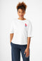 Givn Berlin T-Shirt GBJOLINA (Flower) loose Fit aus Bio-Baumwolle T-Shirt White