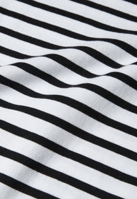 Givn Berlin T-Shirt GBJULIA (HEART) aus Bio-Baumwolle mit Stickerei T-Shirt Black / White (Stripes)
