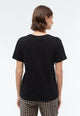 Givn Berlin T-Shirt GBJULIA aus Baumwoll-Leinen Mix T-Shirt Black (Linen)