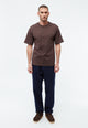 Givn Berlin T-Shirt GBLASSE aus Bio-Baumwolle T-Shirt Coffee Brown