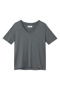 Givn Berlin T-Shirt JANE aus TENCEL™ Lyocell T-Shirt Shadow Grey (Tencel)