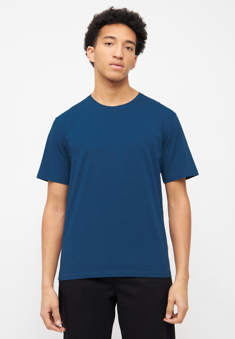Givn Berlin T-Shirt LASSE aus Bio-Baumwolle T-Shirt Moroccan Blue