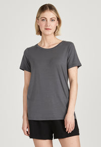 Givn Berlin T-Shirt LENA aus TENCEL™ Lyocell T-Shirt Shadow Grey (Tencel)