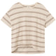 Givn Berlin T-Shirt TIANA aus Bio-Baumwolle T-Shirt Off White / Muddy Brown (Stripes)