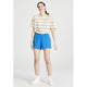 Givn Berlin T-Shirt TIANA aus Bio-Baumwolle T-Shirt Off White / Muddy Brown (Stripes)
