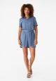 Givn Berlin Taillierter Jumpsuit GBCASSIE aus LENZING™ ECOVERO™ mit Gürtel Jumpsuit Steel Blue
