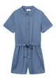 Givn Berlin Taillierter Jumpsuit GBCASSIE aus LENZING™ ECOVERO™ mit Gürtel Jumpsuit Steel Blue
