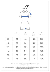 Givn Berlin Taillierter Jumpsuit GBCASSIE aus LENZING™ ECOVERO™ mit Gürtel Jumpsuit Steel Blue