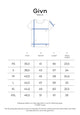 Givn Berlin Top GBANAIS aus gesmocktem Bio-Baumwoll Jersey T-Shirt Nightshade Blue (Rib)