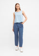 Givn Berlin Top GBDOROTHY aus Baumwolle mit Rückendetail Blouse Ice Blue