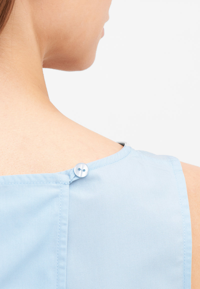 Givn Berlin Top GBDOROTHY aus Baumwolle mit Rückendetail Blouse Ice Blue