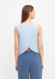 Givn Berlin Top GBDOROTHY aus Baumwolle mit Rückendetail Blouse Ice Blue