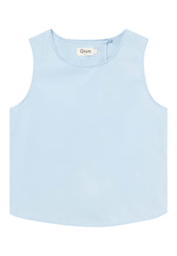 Givn Berlin Top GBDOROTHY aus Baumwolle mit Rückendetail Blouse Ice Blue