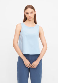 Givn Berlin Top GBDOROTHY aus Baumwolle mit Rückendetail Blouse Ice Blue