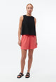 Givn Berlin Top GBDOROTHY aus Leinen mit asymmetrischer Rückenpartie Top Black (Linen)