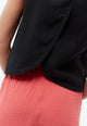 Givn Berlin Top GBDOROTHY aus Leinen mit asymmetrischer Rückenpartie Top Black (Linen)