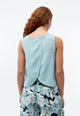 Givn Berlin Top GBDOROTHY aus Leinen mit asymmetrischer Rückenpartie Top Irish Mint (Linen)
