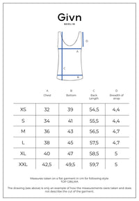Givn Berlin Top GBILMA aus Bio-Baumwoll Jersey Top Light Mint (Rib)
