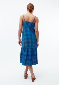 Givn Berlin Trägerkleid GBBRITNEY aus Bio-Baumwoll Seersucker Dress Gentle Blue / Nightshade Blue (Structure)