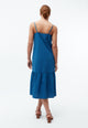Givn Berlin Trägerkleid GBBRITNEY aus Bio-Baumwoll Seersucker Dress Gentle Blue / Nightshade Blue (Structure)