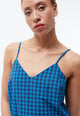 Givn Berlin Trägerkleid GBBRITNEY aus Bio-Baumwoll Seersucker Dress Gentle Blue / Nightshade Blue (Structure)