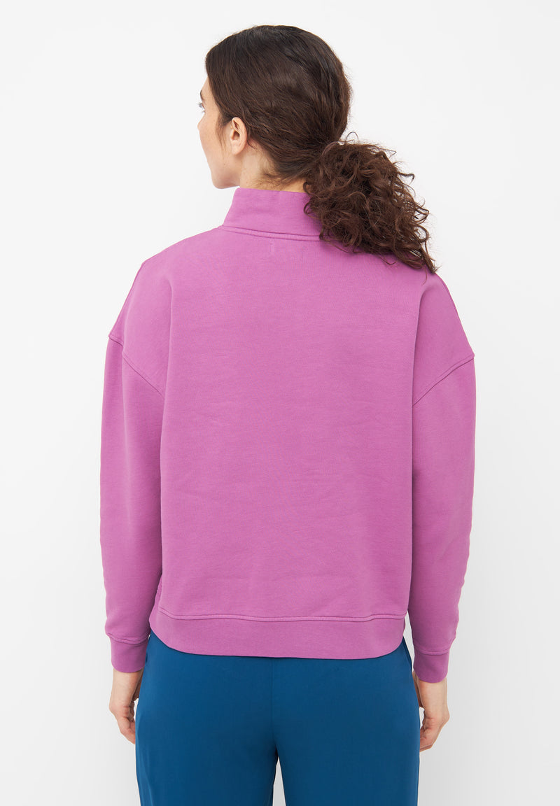 Givn Berlin Troyer-Sweater DAKOTA aus Bio-Baumwolle Sweater Soft Violet
