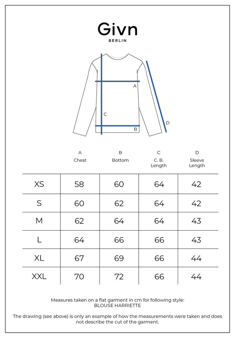 Givn Berlin Tunikabluse GBHARRIETTE relaxed Fit aus LENZING™ ECOVERO™ Blouse Malachite Green