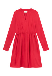Givn Berlin Volantkleid GBMARIANNA  aus LENZING™ ECOVERO™ Dress Strawberry