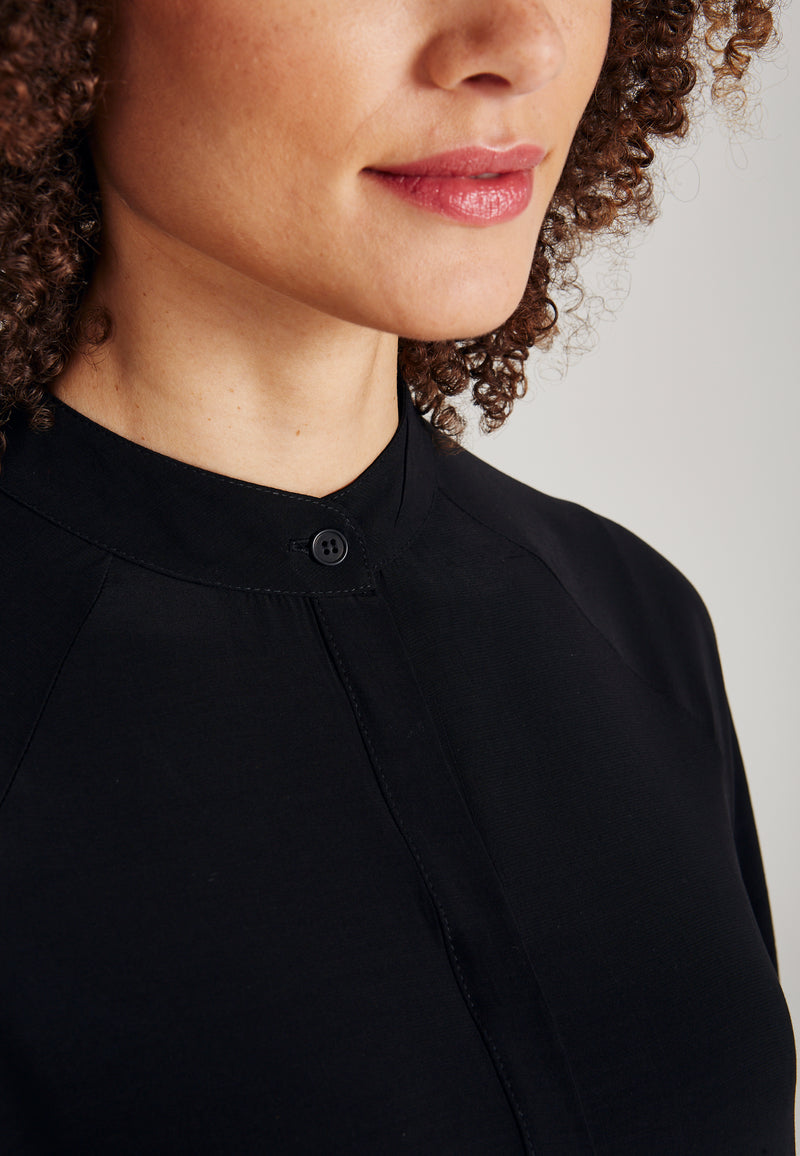 Givn Berlin Volantkleid LENDRA aus LENZING™ ECOVERO™ Dress Black