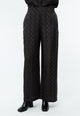 Givn Berlin Weite Hose GBMARLA aus TENCEL™ mit Peach-Effekt Trousers Black / Dark Khaki (Waves)