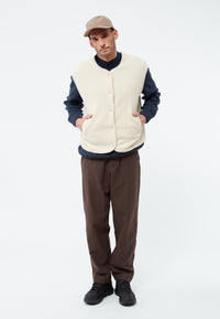 Givn Berlin Weste GBMARIS aus recyceltem Polyester Vest Off White