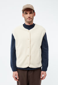 Givn Berlin Weste GBMARIS aus recyceltem Polyester Vest Off White
