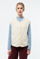 Givn Berlin Weste GBMARIS aus recyceltem Polyester Vest Off White