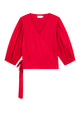 Givn Berlin Wickelbluse GBNATASHA aus LENZING™ ECOVERO™ Blouse Strawberry