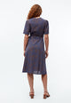 Givn Berlin Wickelkleid GBBABETTE aus Bio-Baumwoll Crepe Dress Nightshade Blue (Outlines)