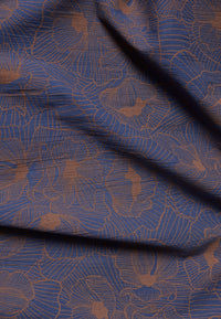 Givn Berlin Wickelkleid GBBABETTE aus Bio-Baumwoll Crepe Dress Nightshade Blue (Outlines)