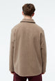 Givn Berlin Wolljacke GBVINCENT aus recyceltem Wollgemisch Jacket Dark Beige