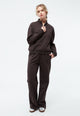 Givn Berlin Zip Sweater GBMAGDA aus Bio-Baumwolle Sweater Coffee Brown