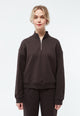 Givn Berlin Zip Sweater GBMAGDA aus Bio-Baumwolle Sweater Coffee Brown