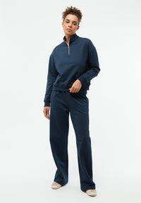 Givn Berlin Zip Sweater GBMAGDA aus Bio-Baumwolle Sweater Midnight Blue