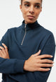 Givn Berlin Zip Sweater GBMAGDA aus Bio-Baumwolle Sweater Midnight Blue