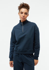Givn Berlin Zip Sweater GBMAGDA aus Bio-Baumwolle Sweater Midnight Blue